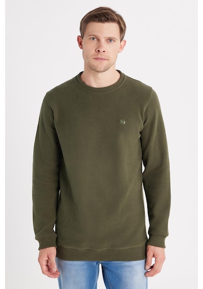 Tudors Erkek Slim Fit Dar Kesim Pamuklu Selanik Kumaş Bisiklet Yaka Haki Sweatshirt-35779 Haki Tudors Erkek Slim Fit Dar Kesim Pamuklu Selanik Kumaş Bisiklet Yaka Haki Sweatshirt-35779 Haki