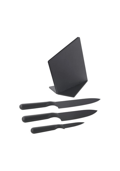 Ikea Jämföra 4 Parça Standlı Mutfak Bıçağı Seti 33 Cm Siyah
