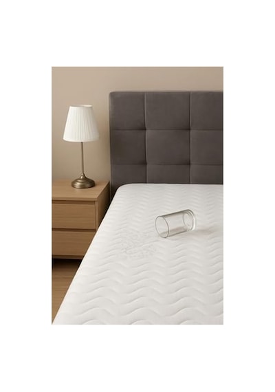 Kapitone Sıvı Geçirmez Tek Kişilik Alez 90x190 Açık Indigo
