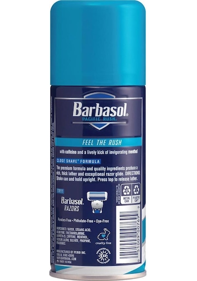 Barbasol Pasific Rush Kafein ve Mentollü Canlandırıcı Tıraş Köpüğü 198 G