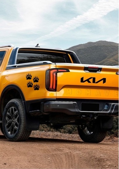 4 Adet Off Road Pençe Sticker Oto Sticker Siyah 10 Cm