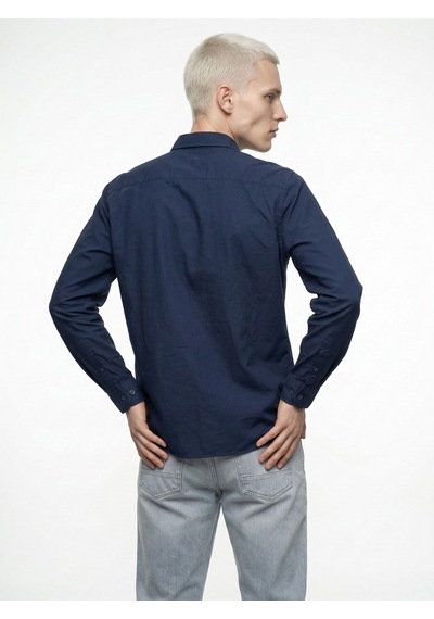 LOFT Relax Fit Erkek Gömlek U.kol Lf2042324 Q1.v1 Lacivert