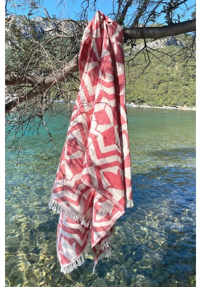 Lalezar Peştemal - Kırmızı