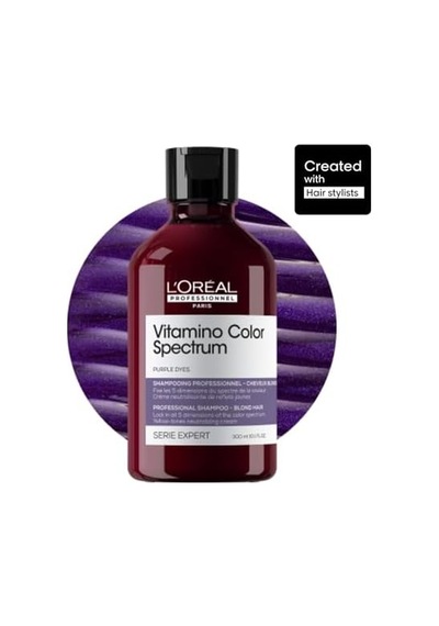 Professionnel Paris Serie Expert Vitamino Sarı Saçlar İçin Sarı Tonlarını Nötralize Edici Mor Şampuan 300ml