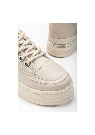 Granes Kadın Bej Gizli Topuk Sneaker Bej