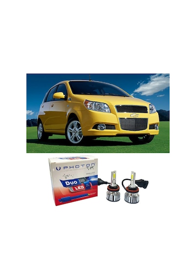 Chevrolet Aveo Uzun + Kısa Far Ampulü H4 Duo Yeni Seri Beyaz 2003-2011
