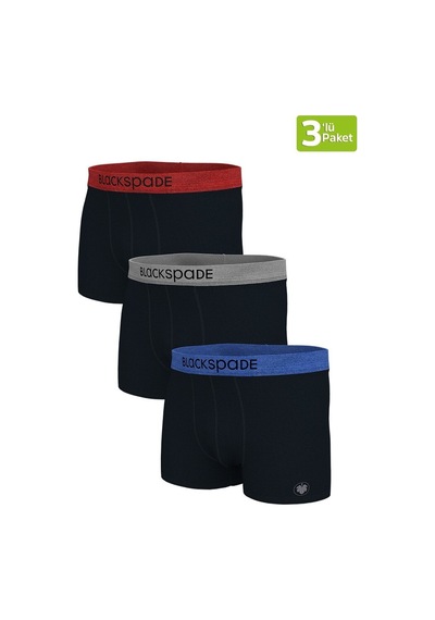 Blackspade Erkek Boxer 3Lü Paket Modern Basics 9471 - Siyah Siyah Siyah Blackspade Erkek Boxer 3Lü Paket Modern Basics 9471 - Siyah Siyah Siyah