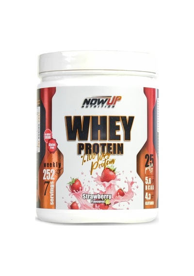 Whey Protein Çilek Aromalı 252 Gr 25g Protein Çilekli