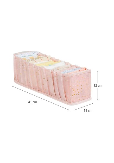 Baby Akordiyon Organizer Çekmece Düzenleyici Small, Pembe Desenli