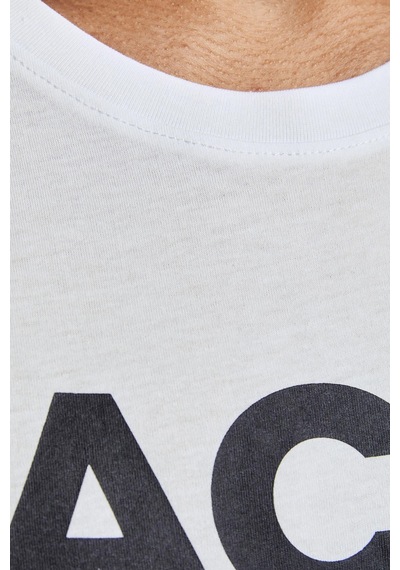 Jack & Jones Erkek T Shirt 12151955-Beyaz Beyaz