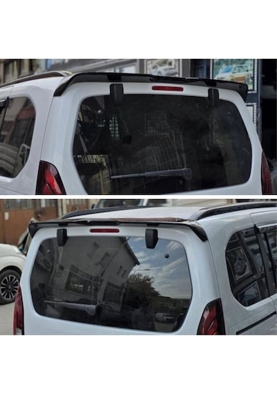 Citroen Berlingo 2009- İle Uyumlu Abs Yarasa Piano Blak Spoiler Siyah