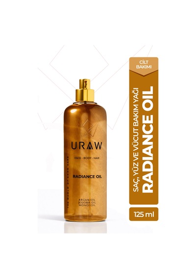 Uraw Radiance Oil Saç ve Vücut İçin Nem Parlaklık ve Işıltı Veren Bakım Yağı 125 ML