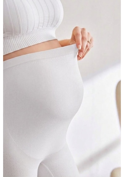 Fit Women Hamile Slip Külot Hamile Lohusa Yüksek Bel Külot 1020-Beyaz