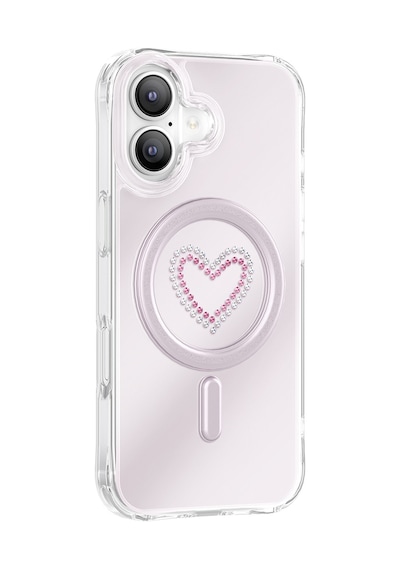 İphone 17 Uyumlu Kılıf M-safe Şarj Özellikli Zore Paris Mova Sert Pc Kapak Pembe