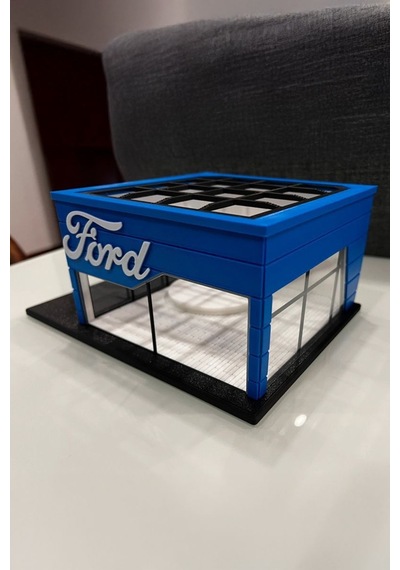 Ford Showroom Tasarımlı Dekoratif Diorama 1:64