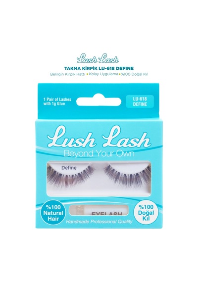 Lush Lash %100 Doğal Kıl Define Takma Kirpik LU-618