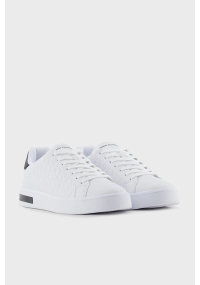 Armani Exchange Erkek Ayakkabı Xm000140 Af11916 M0028 Beyaz-siyah Beyaz-siyah