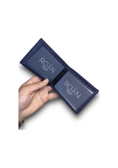 Roan Vegan Deri Cüzdan Portföy 9 Kredi Kartlik Bozuk Para Bölmeli Hediyelik Paketleme Lüx Şık Kutulu Larcivert