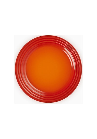 Le Creuset Renkli Dayanıklı Tasarım Seramik Kahvaltı Tabağı 22 Cm Turuncu