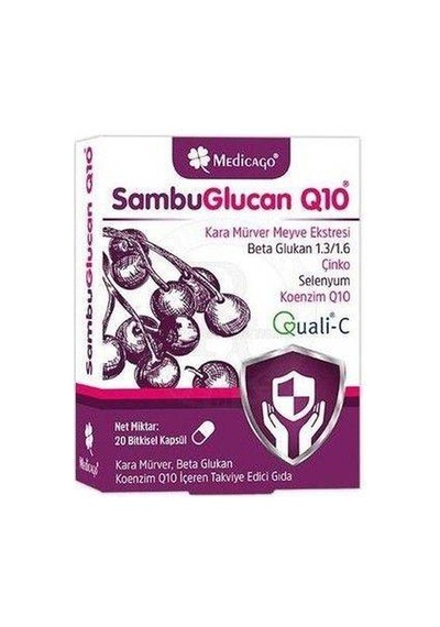 Medicago Sambuglucan Q10 20 Kapsül