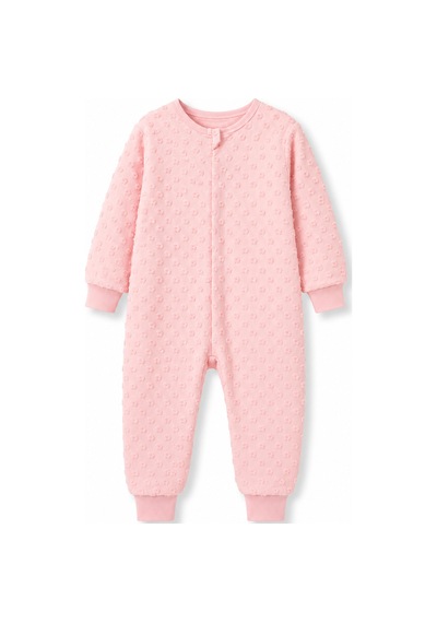 Babyhola Mevsimlik Çocuk Uyku Tulumu 1.5 Tog 1-8 Yaş Unisex Uzun Kollu %100 Pamuk 2710 Pembe