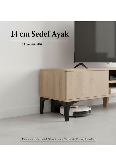 Sedef 17 Cm Krom Mobilya Kanepe Sehpa Tv Ünitesi Koltuk Ve Konsol Ayağı Krom
