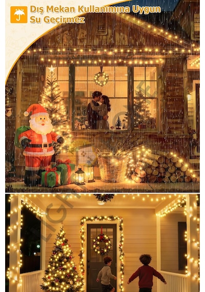 80 Led 10 Metre Pilli Gün Işığı Işık Zinciri Dekoratif Peri Led, Oda Yatak Odası Salon Masa Parti Düğün Noel Aydınlatması Sarı