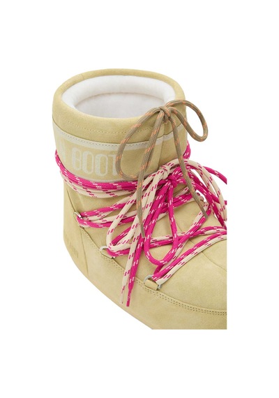 B021 Light Yellow Bot Kadın 80d1409670 Moon Boot Icon Low Suede Laces 36-41 Sarı