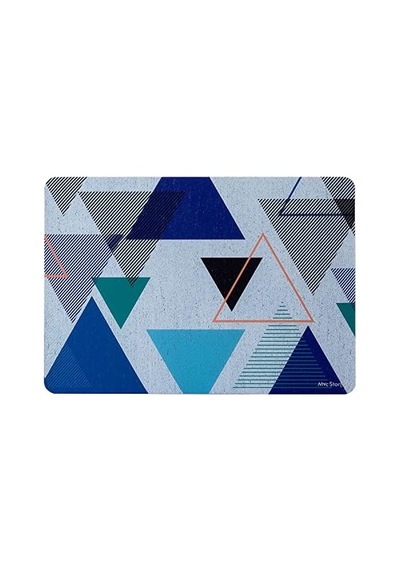 Macbook Pro 13 Geometrik Desenli Kılıf A1706 A1708 A1989 A2159 A2251 A2289 A2338 M1 M2 Uyumlu Baskılı Kristal Sert Kılıf Koruyucu Kapak Lacivert Mavi