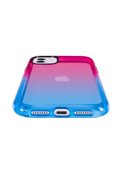 Apple Uyumlu iPhone 11 Uyumlu Zore Renkli Punto Kılıf-pembe-mavi Pembe-Mavi -