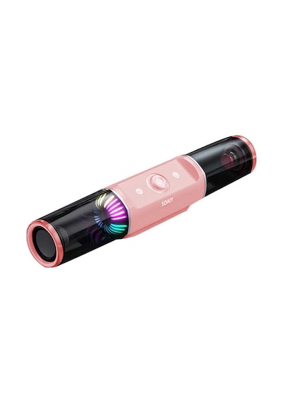 Soaiy SH19 Simple Versiyon Kablosuz Bluetooth Hoparlör - RGB Işıklı - Stereo - ZORE-219890