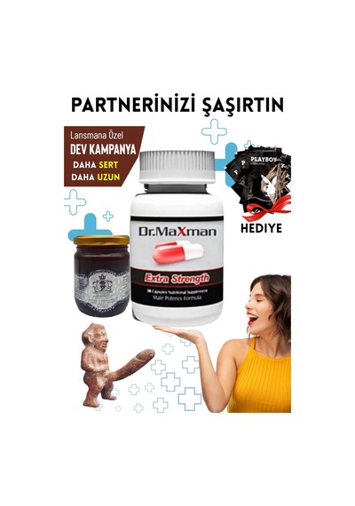 Baron Macun + Dr.maxman Sertleştiricili Geciktiricili Büyütücülü Etkili Erkek Performans Arttırıcılı Set