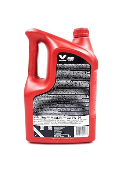 Valvolıne Maxlıfe C3 5w-30 5 Lt Üretim Yılı 2024