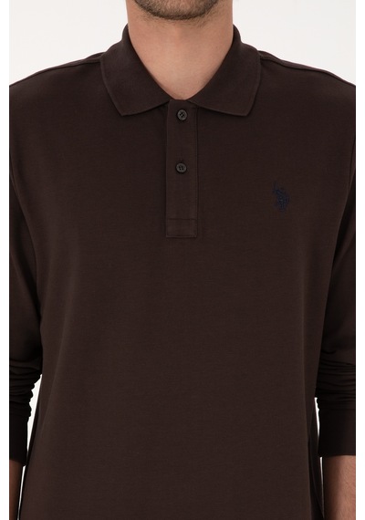 U.s. Polo Assn. Erkek Koyu Kahverengi Sweatshirt 50307688-vr084 Koyu Kahverengi