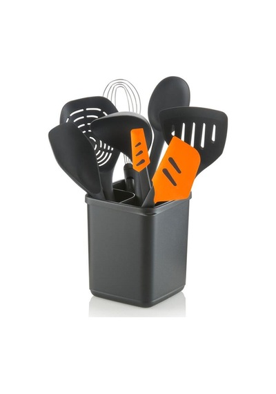 Mutfak Gereçleri Kutusu 16 Cm Siyah Düzenleyici Organizer Siyah