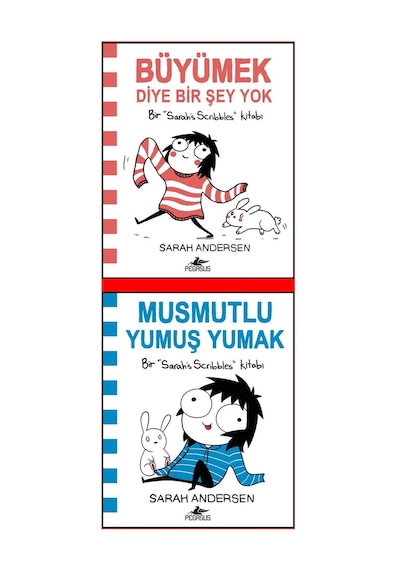Sarah's Scribbles Koleksiyonu 2 Kitap Set - Büyümek Diye Bir Şey Yok + Musmutlu Yumuş Yumak