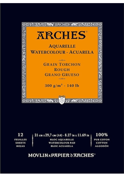 Arches Suluboya Defteri Blok Rough 300 G 21x29 Cm. 12 Yp