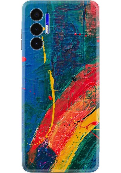 Tecno Pova 3 Kilif Silikon Desen Ressam Sulu Boya 1600 566389917