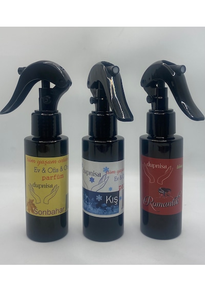 Dupnisa Sprey Ve Araç Kokusu 3'lü Kış-sonbahar-romantik 100 Ml