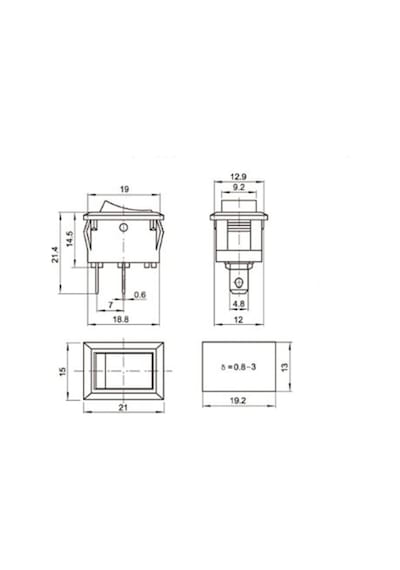 Sm601 On/Off Anahtar - 5 Adet