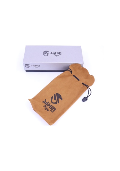 Şahin Kırmızı Yıldız Dublin 9mm Filtreli Ebonit Saplı Pipo 237085-112