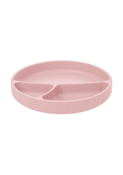 Vakum Tabanlı Silikon Tabak, Nam Nam Kaşık 2'li Set, Pembe Genel