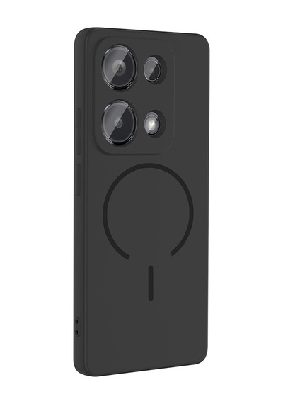 Xiaomi Redmi Note 13 Pro 4g Kılıf Magsafe Destekli Kamera Korumalı Yumuşak Silikon Pazarplus Kahverengi