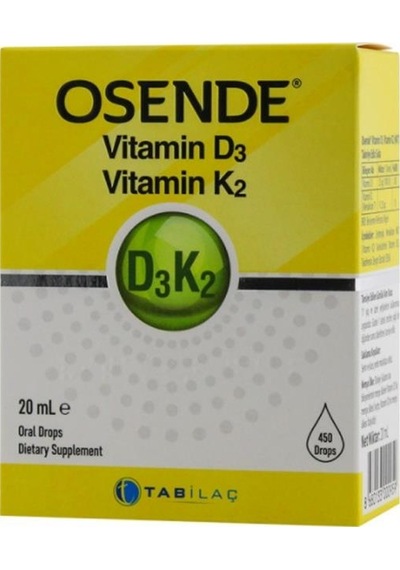 Osende   Vitamin D3K2 Damla 20 Ml