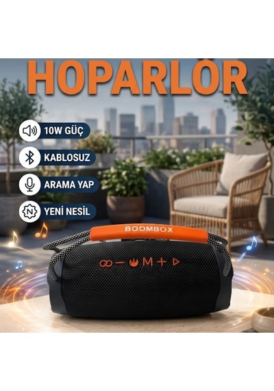 20w Stereo Ses Güçlü Bluetooth Hoparlör Rgb Işıklı Usb Tf Kart Aux Destekli