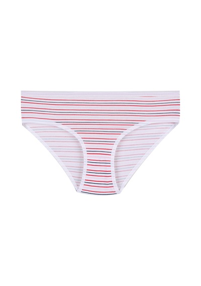 Koza İç Giyim Kız Çocuk 6'lı Desenli Slip 1050-01 Beyaz
