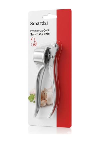 Smartizi Paslanmaz Çelik Pense Tipi Sarımsak Ezici