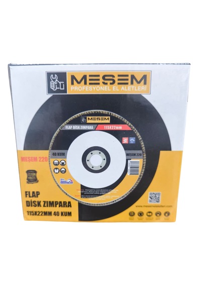 Meşem 10'lu Flap Disk Zımpara 115 X 22 Mm 40 Kum