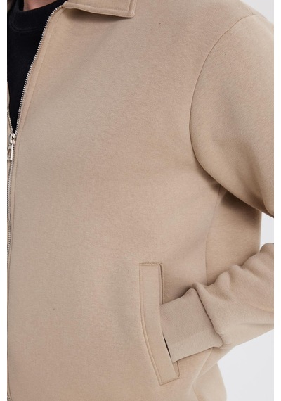 Tudors Unisex Relax Fit Rahat Kesim Pamuklu İçi Polarlı Fermuarlı Koyu Bej Polo Yaka Flato Cepli Sweatshirt Hırka-41970 Koyu Bej Tudors Unisex Relax Fit Rahat Kesim Pamuklu İçi Polarlı Fermuarlı Koyu Bej Polo Yaka Flato Cepli Sweatshirt Hırka-41970 Koyu Bej
