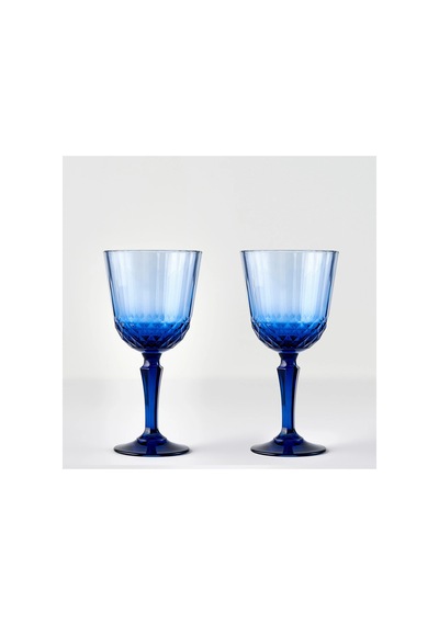 Bella Maison Colore Kesme Kadeh 2'li Mavi 310 Cc Mavi